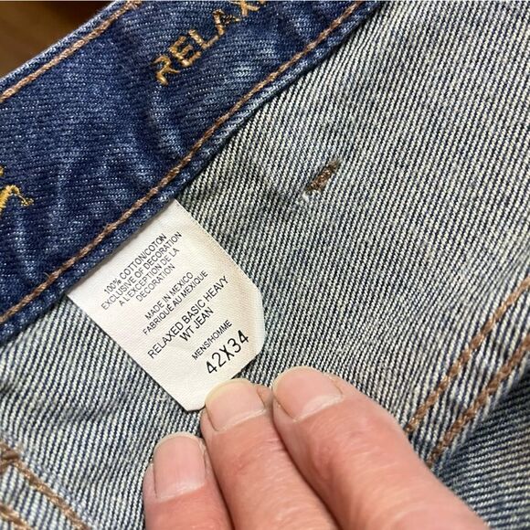 Eddie Bauer Relaxed Fit Jean Blue 42 34 - Picture 3 of 7